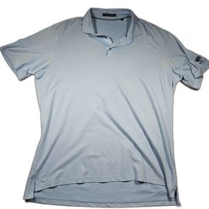 Greyson Shirt Men's Size Large Blue Short Sleeve Polo With Embroidered MRC  logo